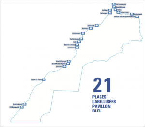 Label international Pavillon Bleu décerné à 21 plages