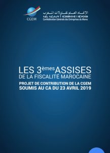 Assises de la fiscalité : Le projet de contribution de la CGEM discuté ce 23 avril 2 cgem
