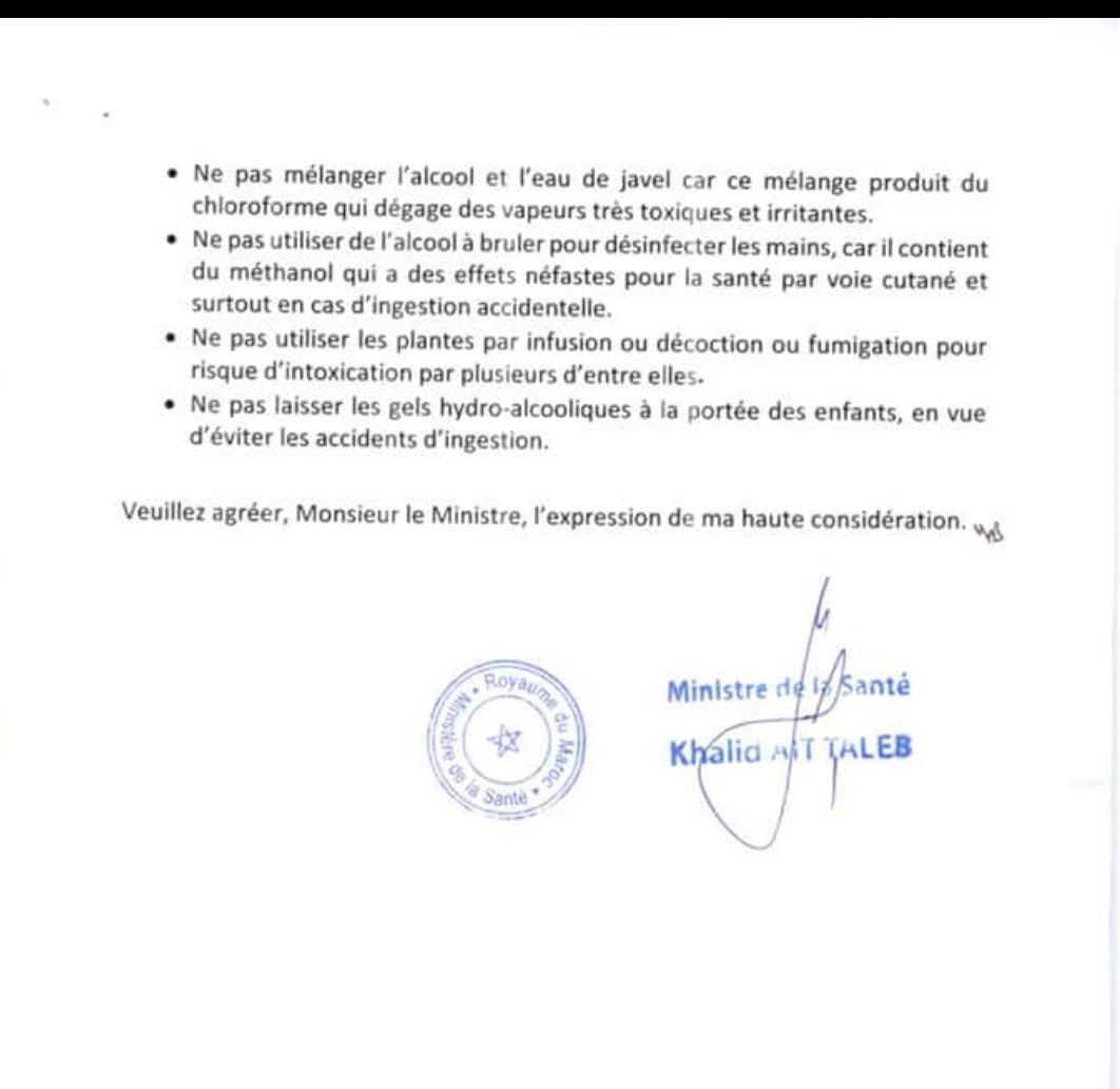 Désinfection des lieux publics : les recommandations du ministre de la Santé aux bureaux communaux d'hygiène 3 Screenshot 20200409 165309 WhatsApp e1586448445785