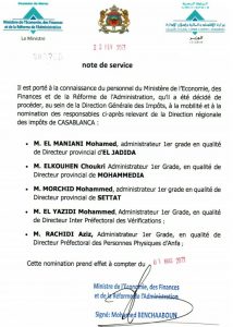 DGI Direction régionale des impôts de Casablanca
