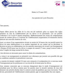Pourquoi le lycée Descartes bascule à l'enseignement à distance ? 2 dESCARTES