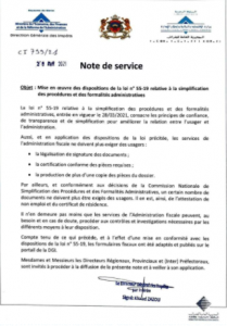 Simplification des procédures administratives : voici les documents que la DGI ne doit plus exiger 2 DGI