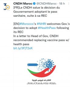 Covid-19 : passage du pass vaccinal au pass sanitaire en catimini ? 2 Covid-19 cndh pass vaccinal pass sanitaire