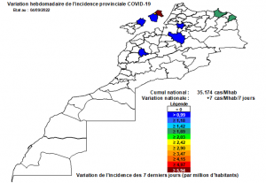 131 semaines de Covid : taux de progression redescendu sous l’unité à Casablanca 9 F8